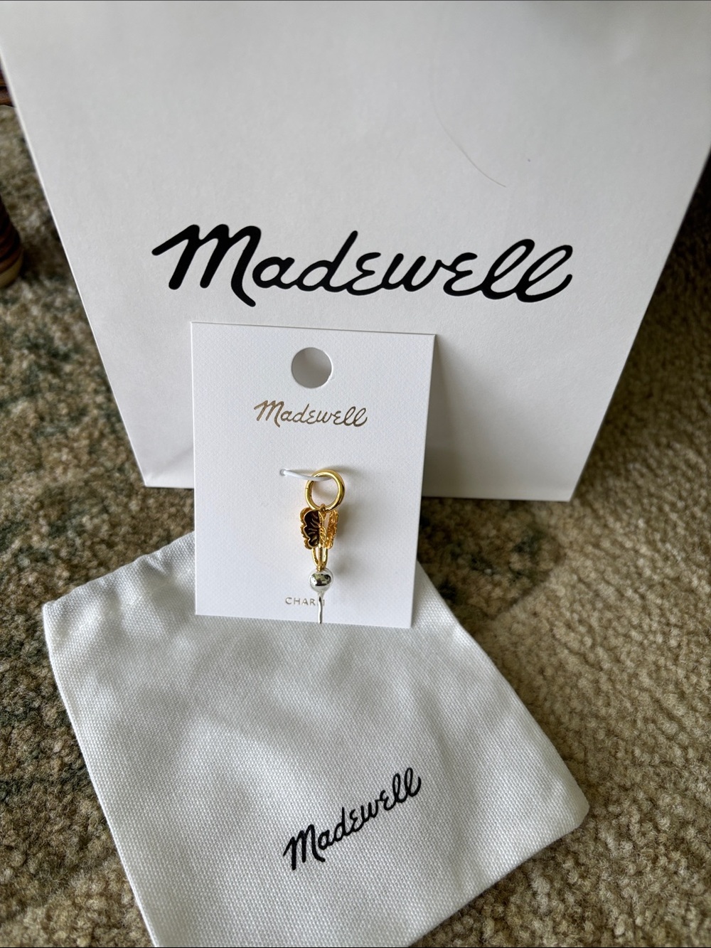 NWT Madewell Charm - Gold & Silver Radish Charm - Picture 10 of 13